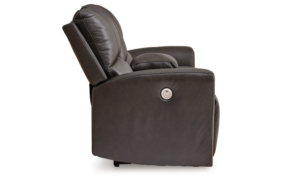 Boxmere Power Reclining Loveseat with Console
