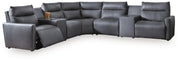 ModZ 7-Piece Power Reclining Sectional with Audio Consoles