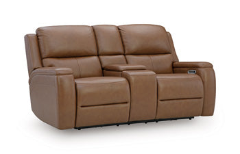 5Z-Syran Power Reclining Loveseat with Console