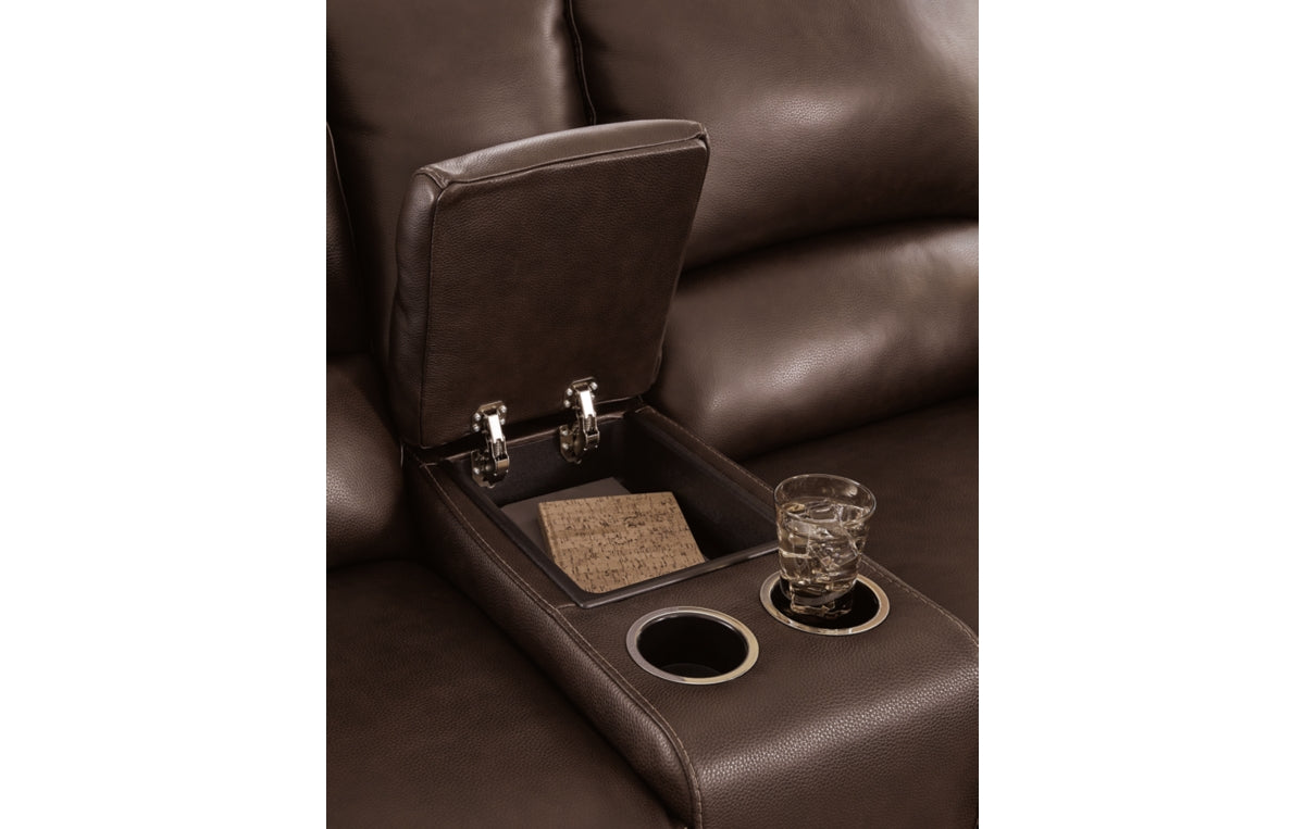 Alessandro Power Reclining Loveseat with Console