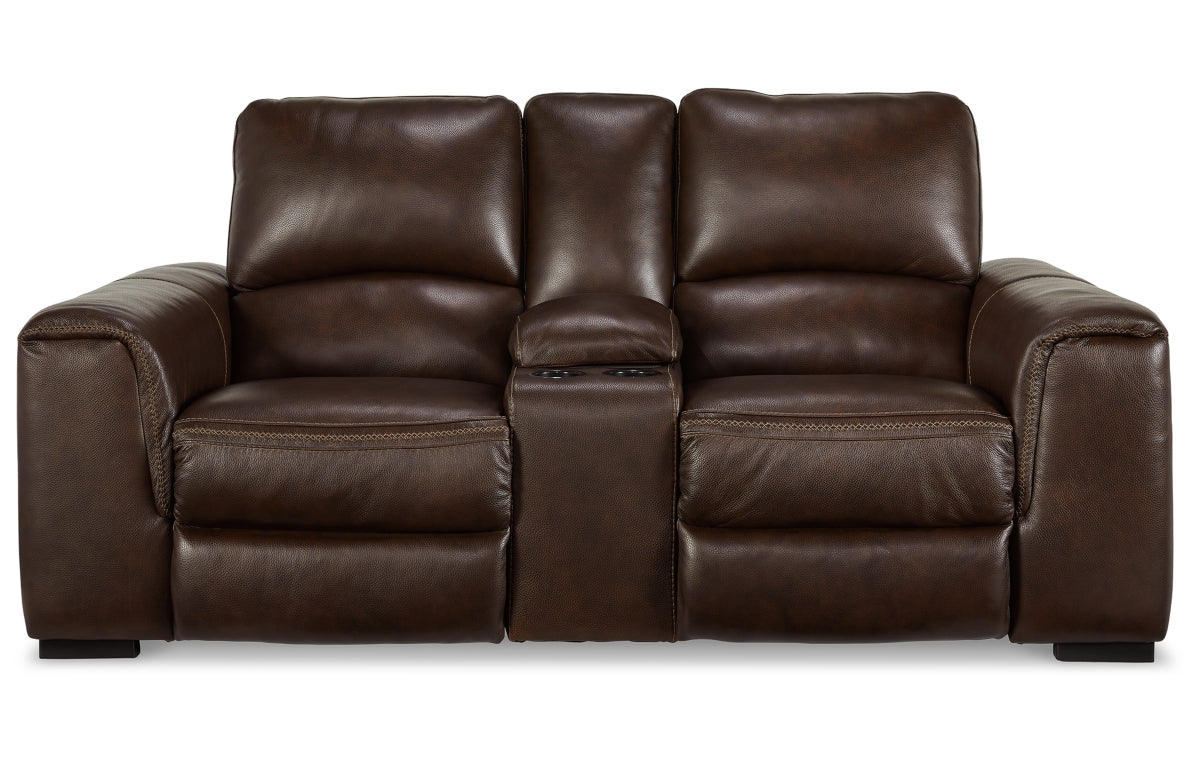 Alessandro Power Reclining Loveseat with Console