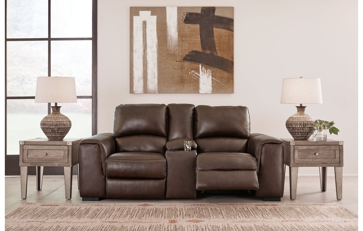 Alessandro Power Reclining Loveseat with Console