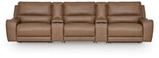 DeepWakes 5-Piece Reclining Sectional with Storage Consoles