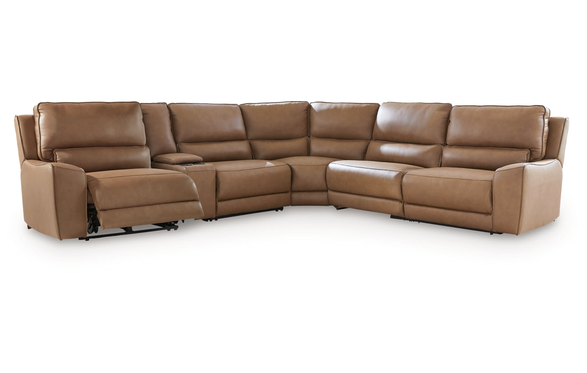 DeepWakes 6-Piece Reclining Sectional with Storage Console