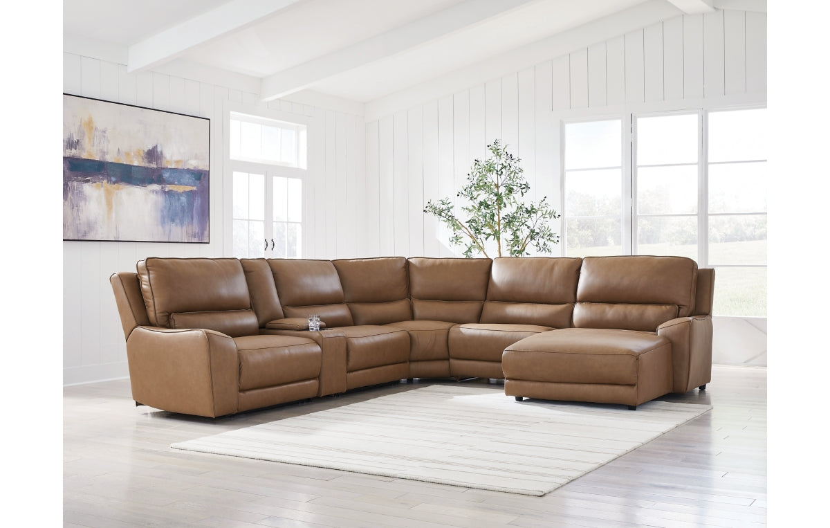 DeepWakes 6-Piece Power Reclining Sectional with Chaise