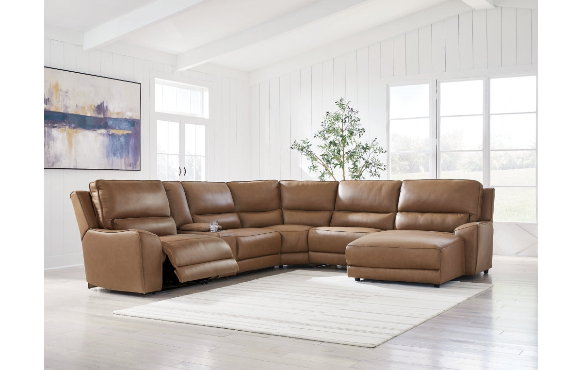 DeepWakes 6-Piece Power Reclining Sectional with Chaise