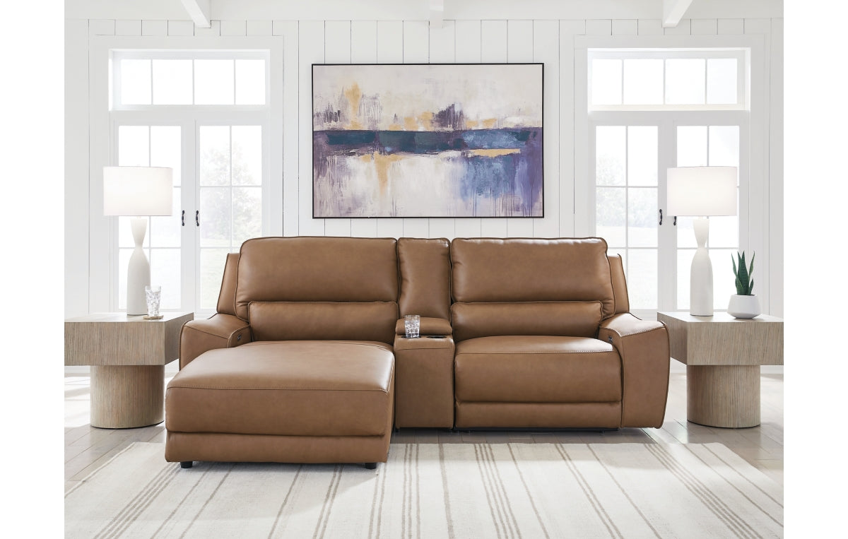 DeepWakes 3-Piece Power Reclining Sectional with Chaise