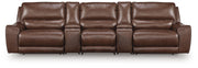 DeepWakes 5-Piece Reclining Sectional with Storage Consoles