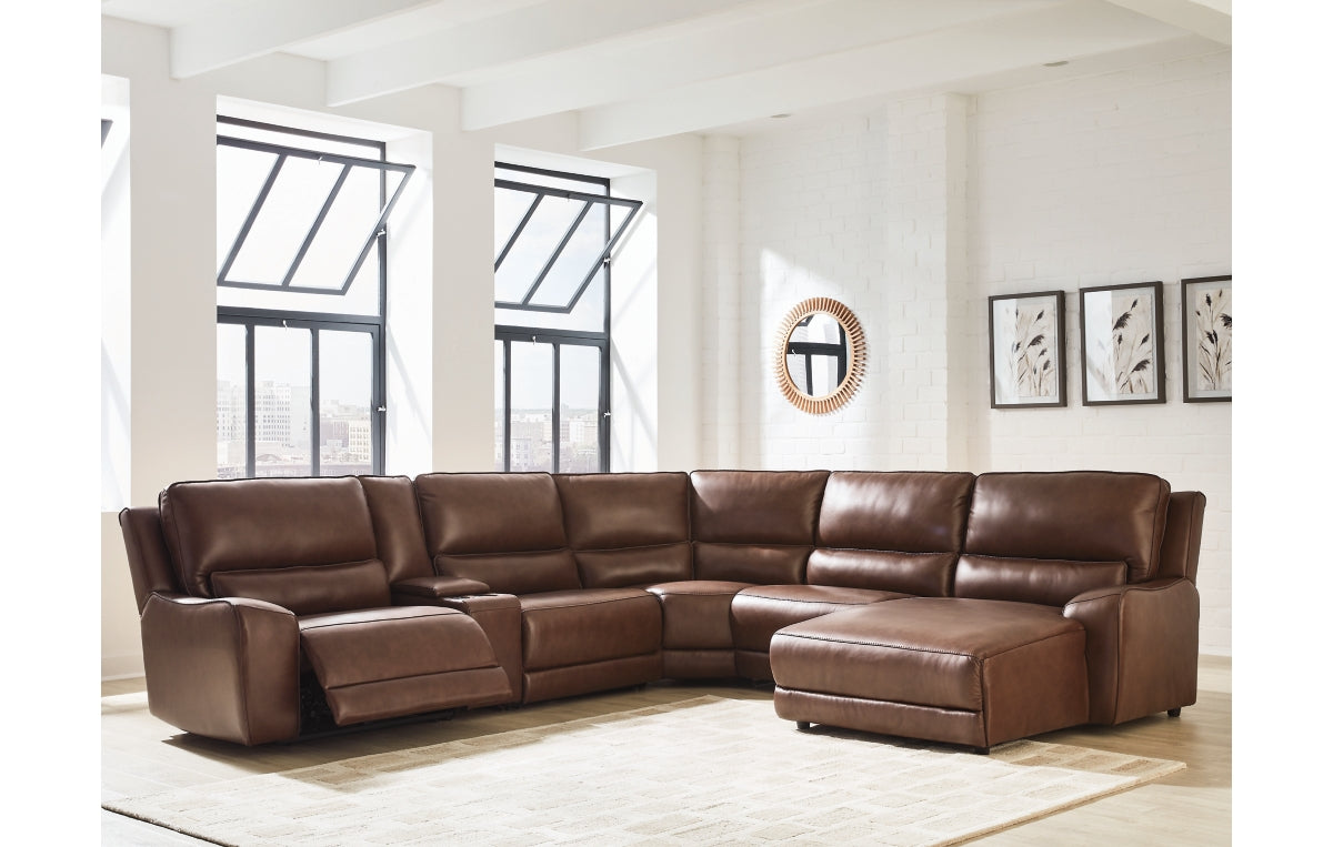 DeepWakes 6-Piece Power Reclining Sectional with Chaise