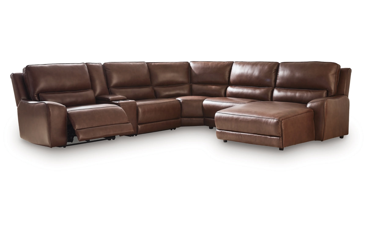 DeepWakes 6-Piece Power Reclining Sectional with Chaise