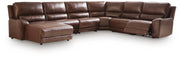 DeepWakes 6-Piece Reclining Sectional with Chaise