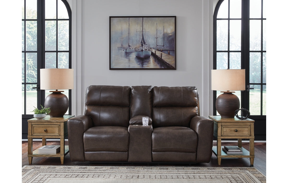 Crossplex Power Reclining Loveseat with Console