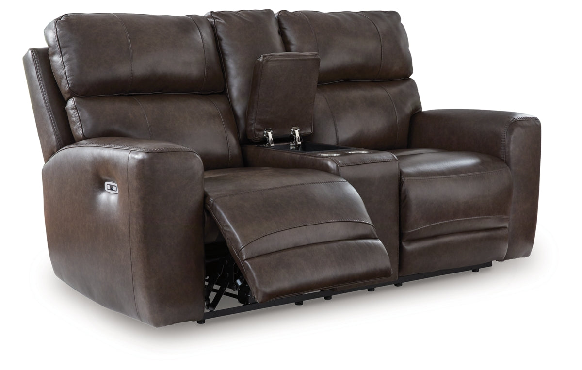 Crossplex Power Reclining Loveseat with Console