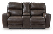 Crossplex Power Reclining Loveseat with Console