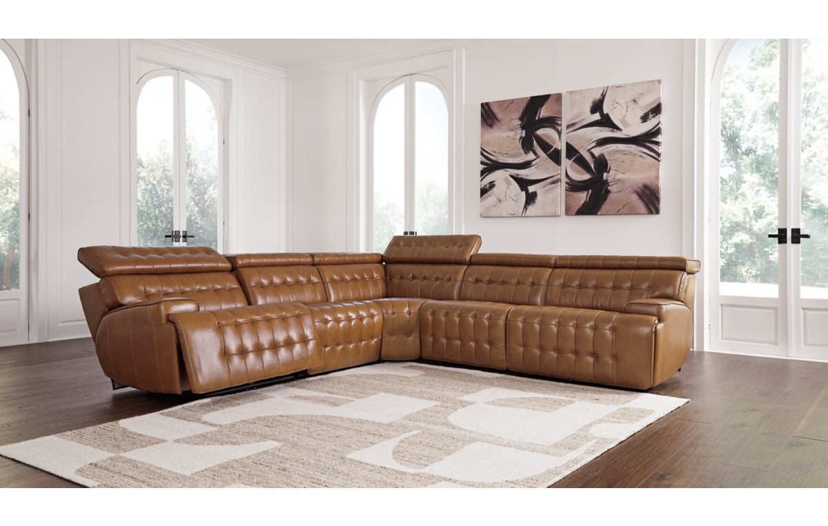 Temmpton 5-Piece Power Reclining Sectional