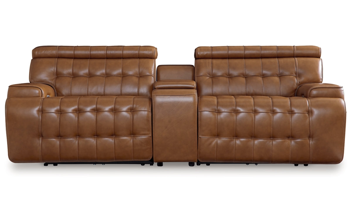 Temmpton 3-Piece Power Reclining Sectional Loveseat with Console