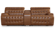 Temmpton 3-Piece Power Reclining Sectional Loveseat with Console