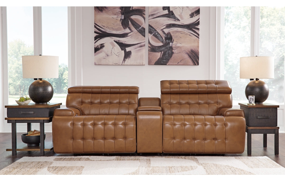 Temmpton 3-Piece Power Reclining Sectional Loveseat with Console
