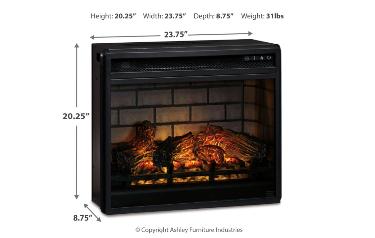 Willowton 4-Piece Entertainment Center with Electric Fireplace