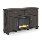Brazen Valley 60" TV Stand with Electric Fireplace