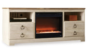 Willowton 64" TV Stand with Electric Fireplace
