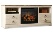 Willowton 64" TV Stand with Electric Fireplace