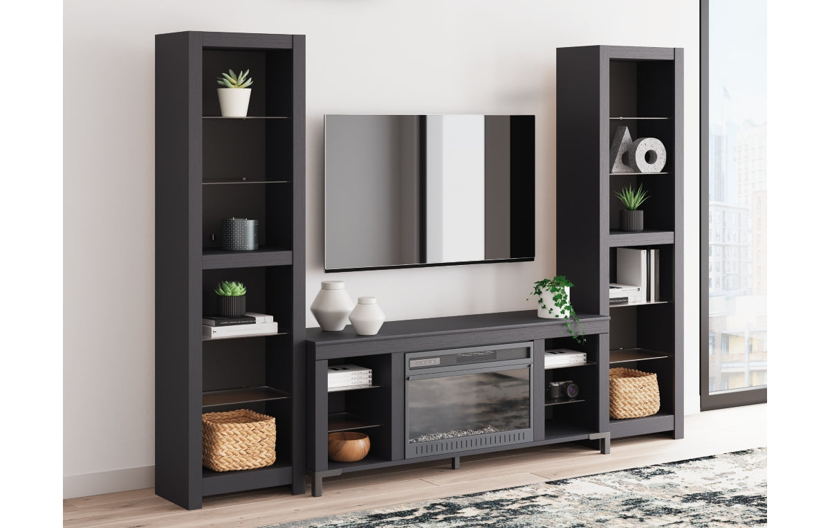 Cayberry 3-Piece Entertainment Center with Electric Fireplace