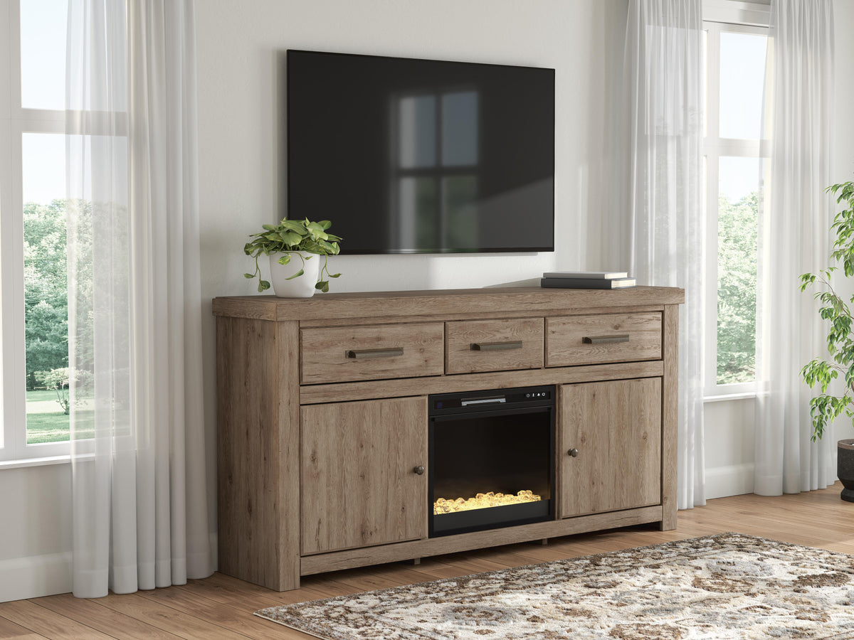 Garistyn 73" TV Stand with Electric Fireplace