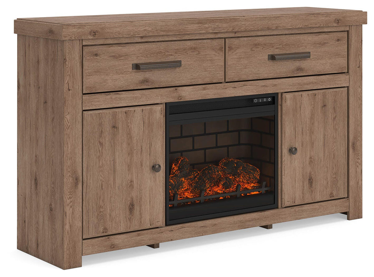Garistyn 62" TV Stand with Electric Fireplace