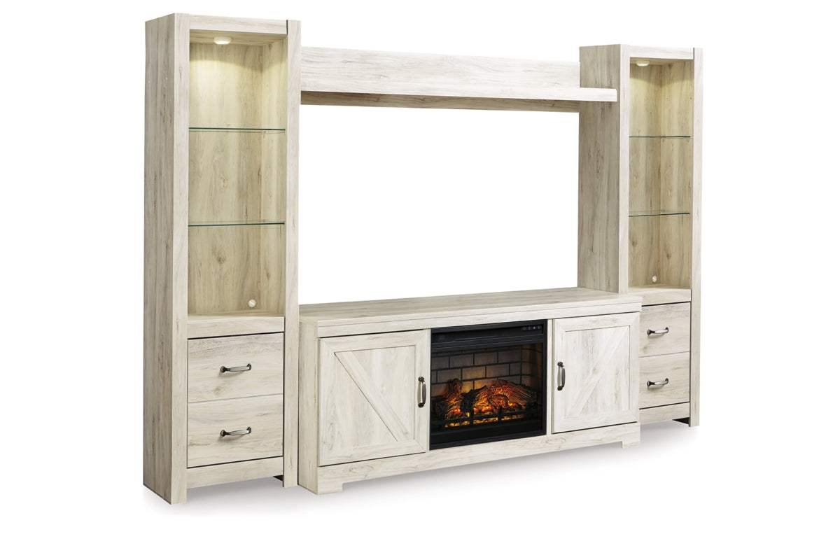 Bellaby 4-Piece Entertainment Center with Electric Fireplace