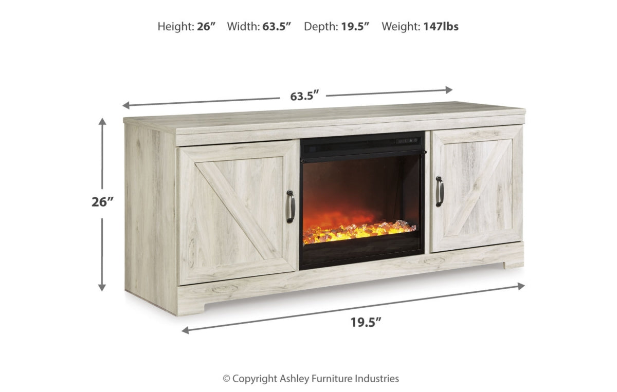 Bellaby 63" TV Stand with Fireplace