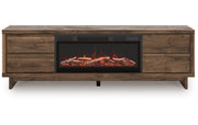 Zadilyn 72" TV Stand with Electric Fireplace
