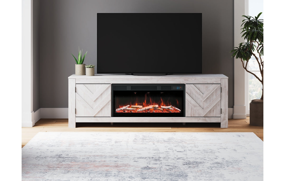 Cayboni 71" TV Stand with Electric Fireplace