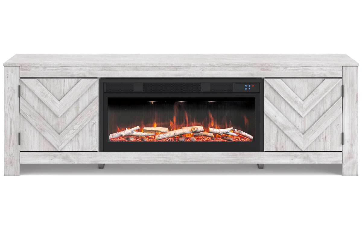 Cayboni 71" TV Stand with Electric Fireplace
