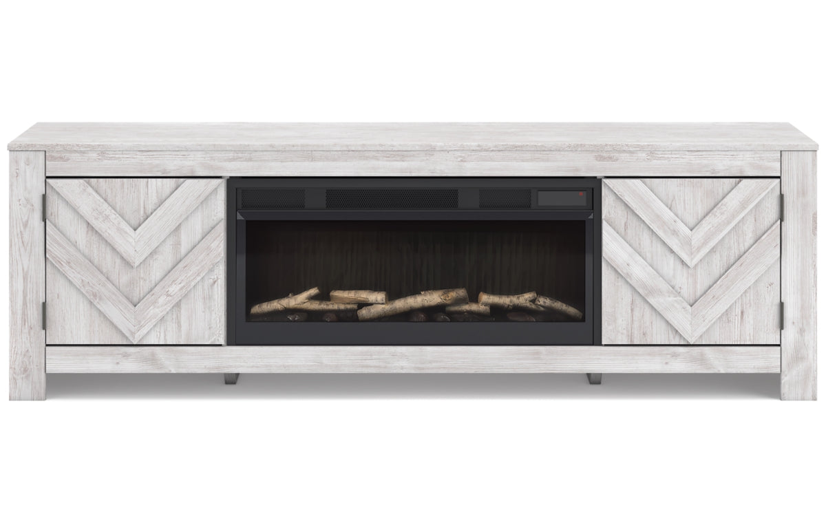 Cayboni 71" TV Stand with Electric Fireplace