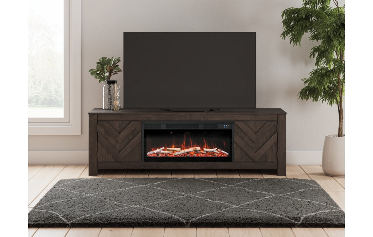 Cayboni 71" TV Stand with Electric Fireplace