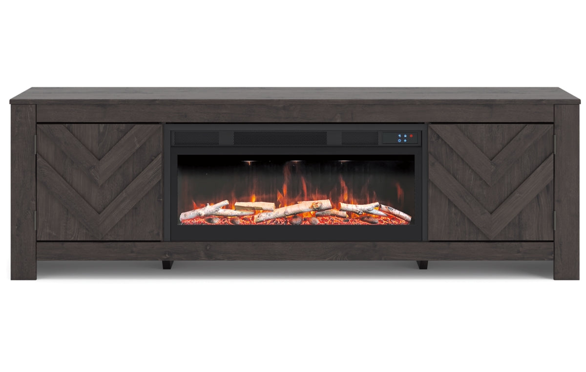 Cayboni 71" TV Stand with Electric Fireplace