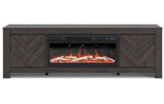Cayboni 71" TV Stand with Electric Fireplace