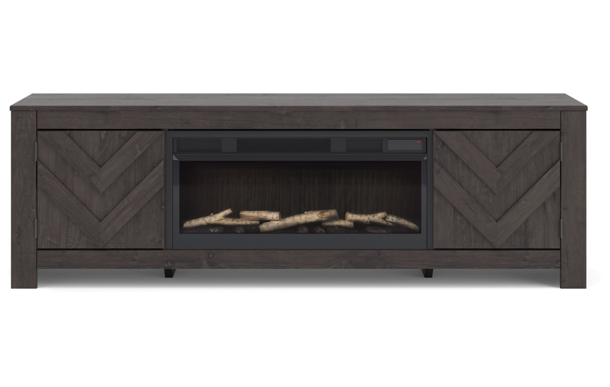 Cayboni 71" TV Stand with Electric Fireplace