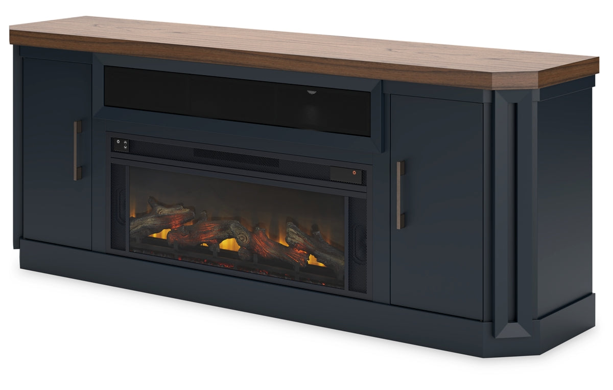 Landocken 83" TV Stand with Electric Fireplace