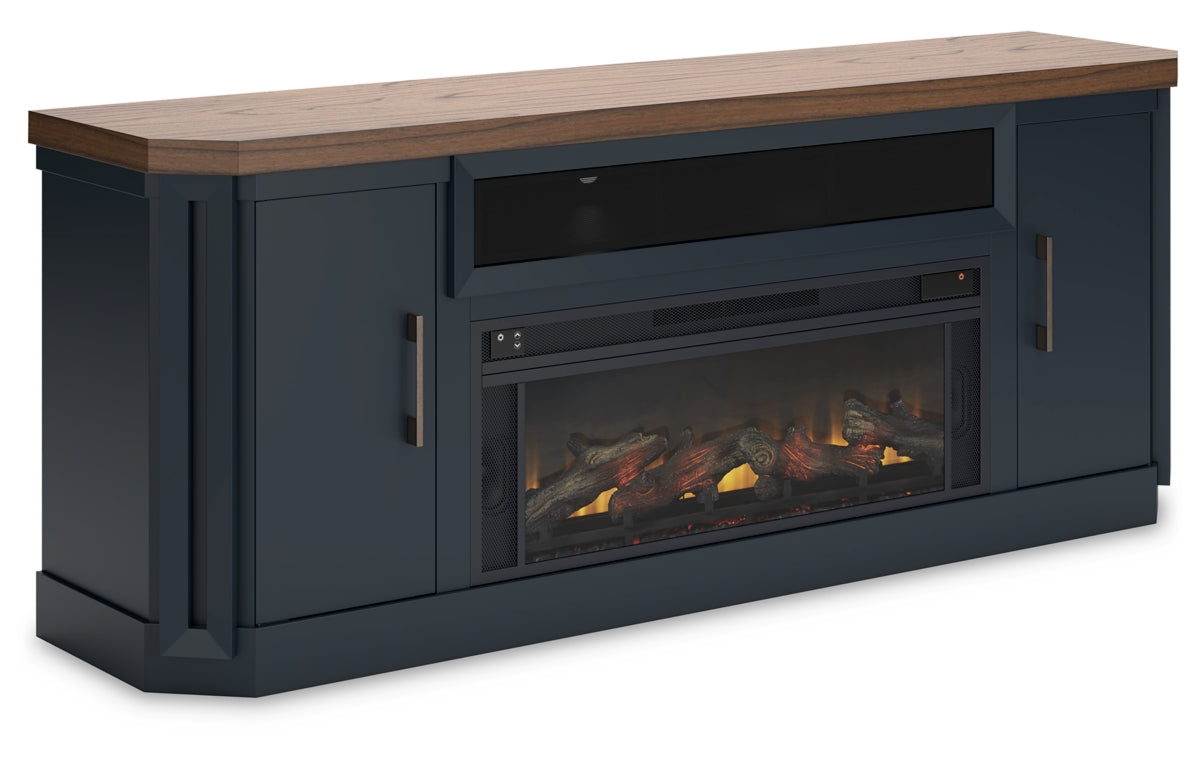 Landocken 83" TV Stand with Electric Fireplace