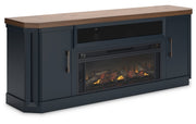 Landocken 83" TV Stand with Electric Fireplace