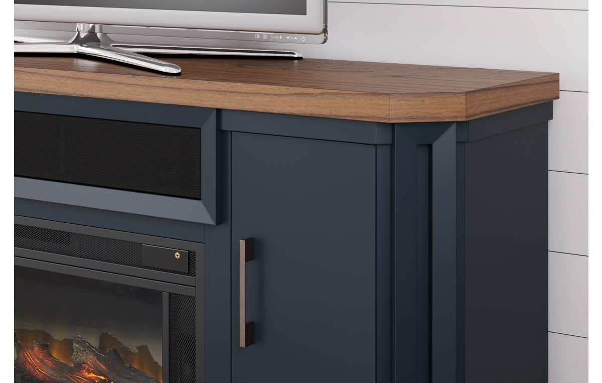 Landocken 83" TV Stand with Electric Fireplace