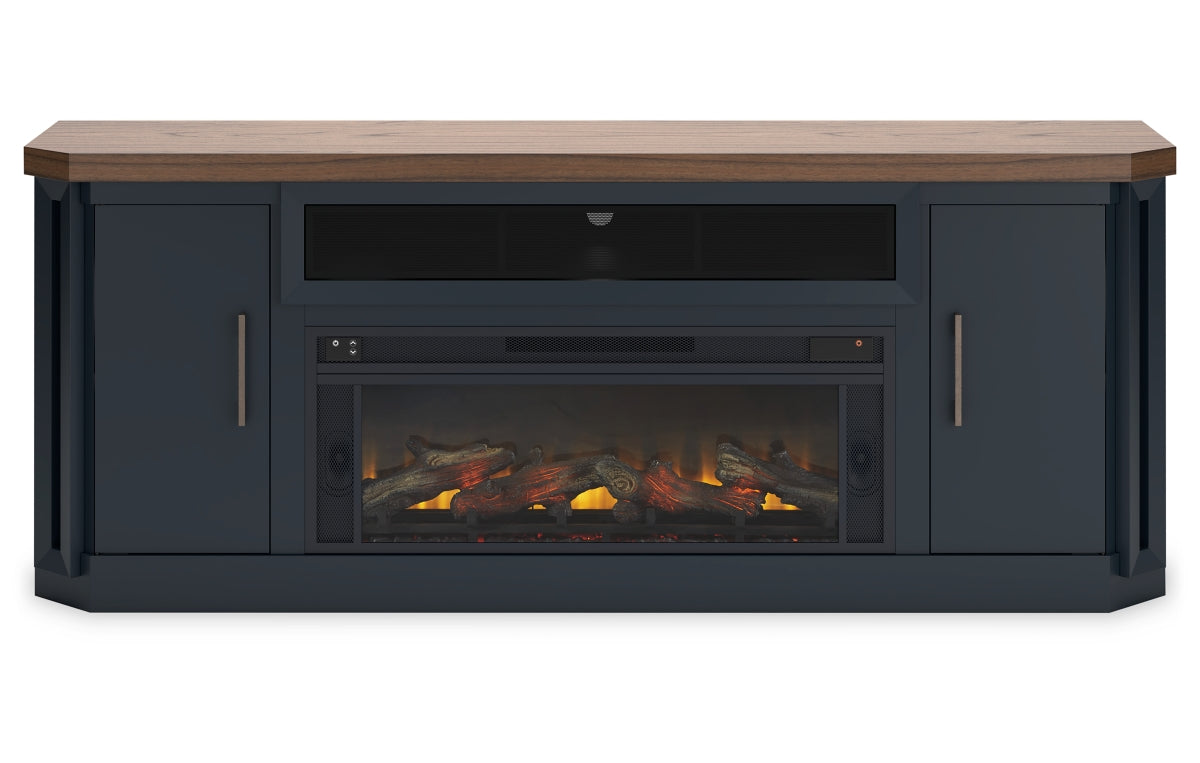 Landocken 83" TV Stand with Electric Fireplace