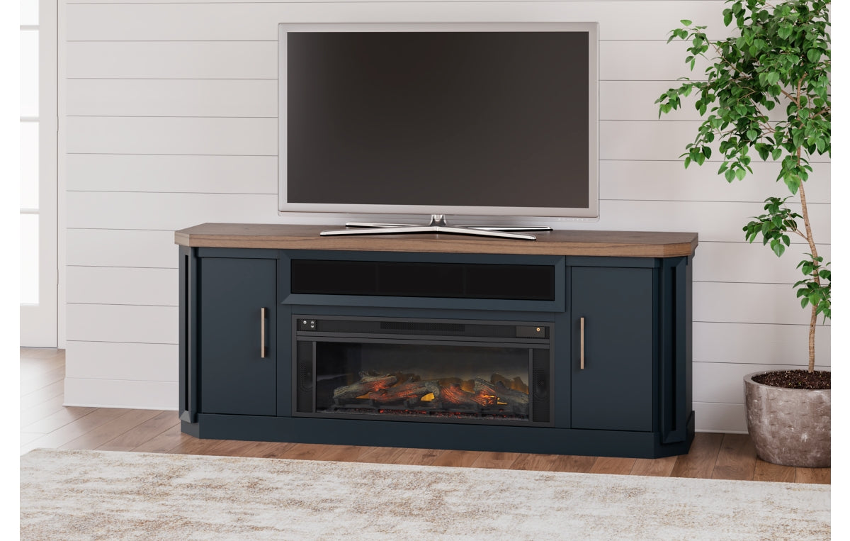 Landocken 83" TV Stand with Electric Fireplace