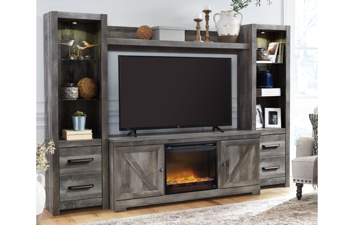 Wynnlow 4-Piece Entertainment Center with Electric Fireplace