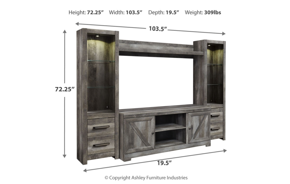 Wynnlow 4-Piece Entertainment Center