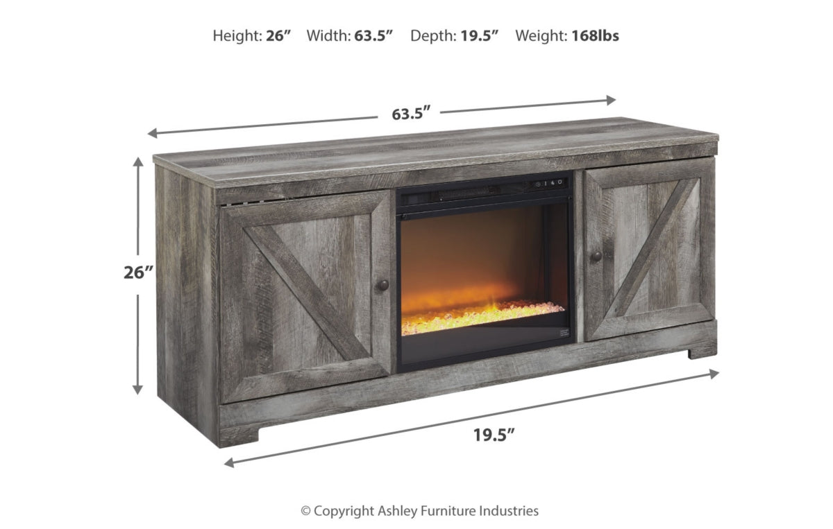 Wynnlow 63" TV Stand with Electric Fireplace