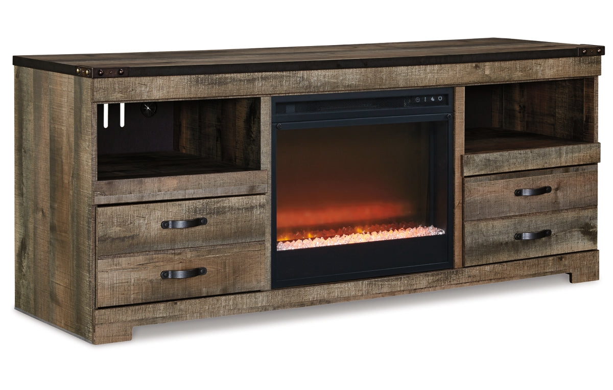 Trinell 63" TV Stand with Electric Fireplace