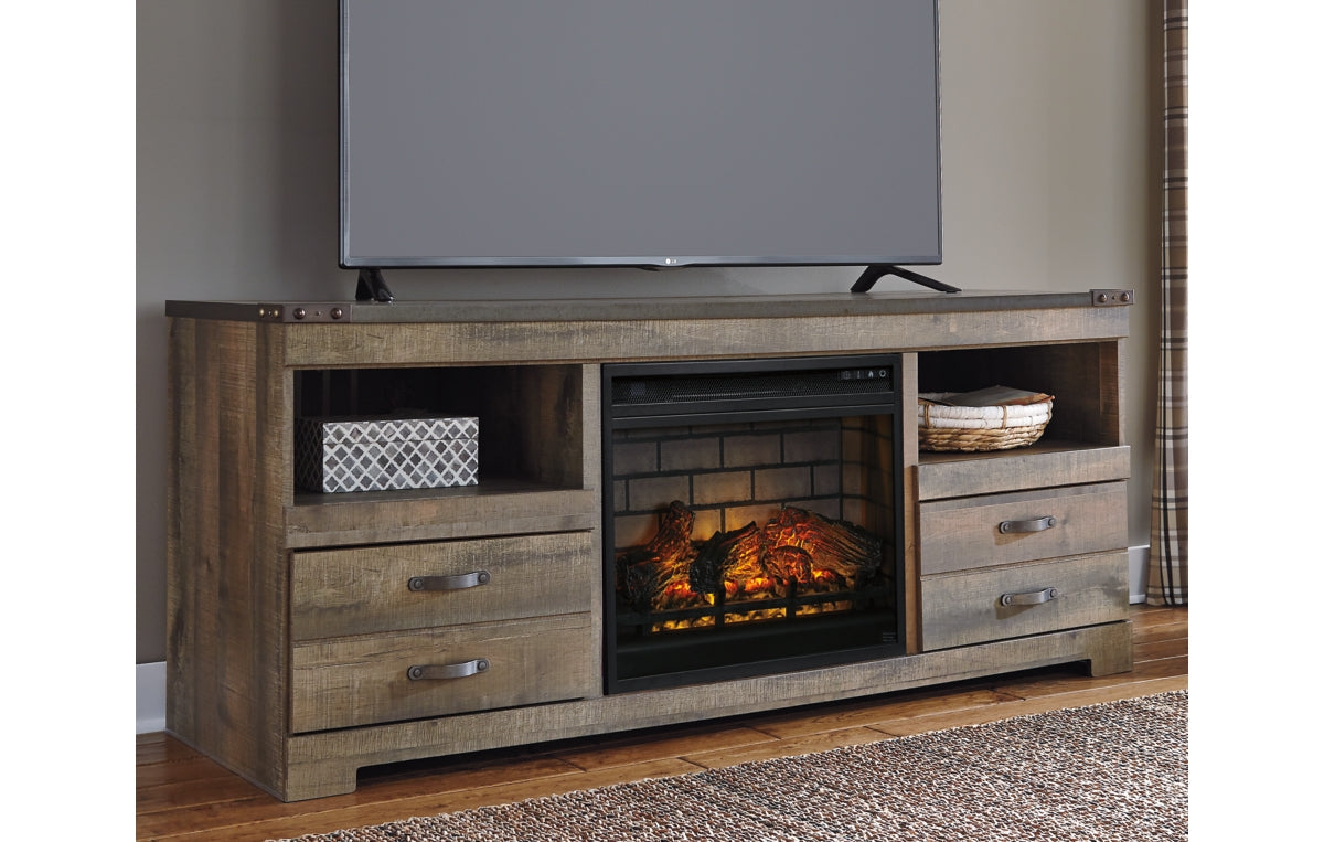 Trinell 63" TV Stand with Electric Fireplace
